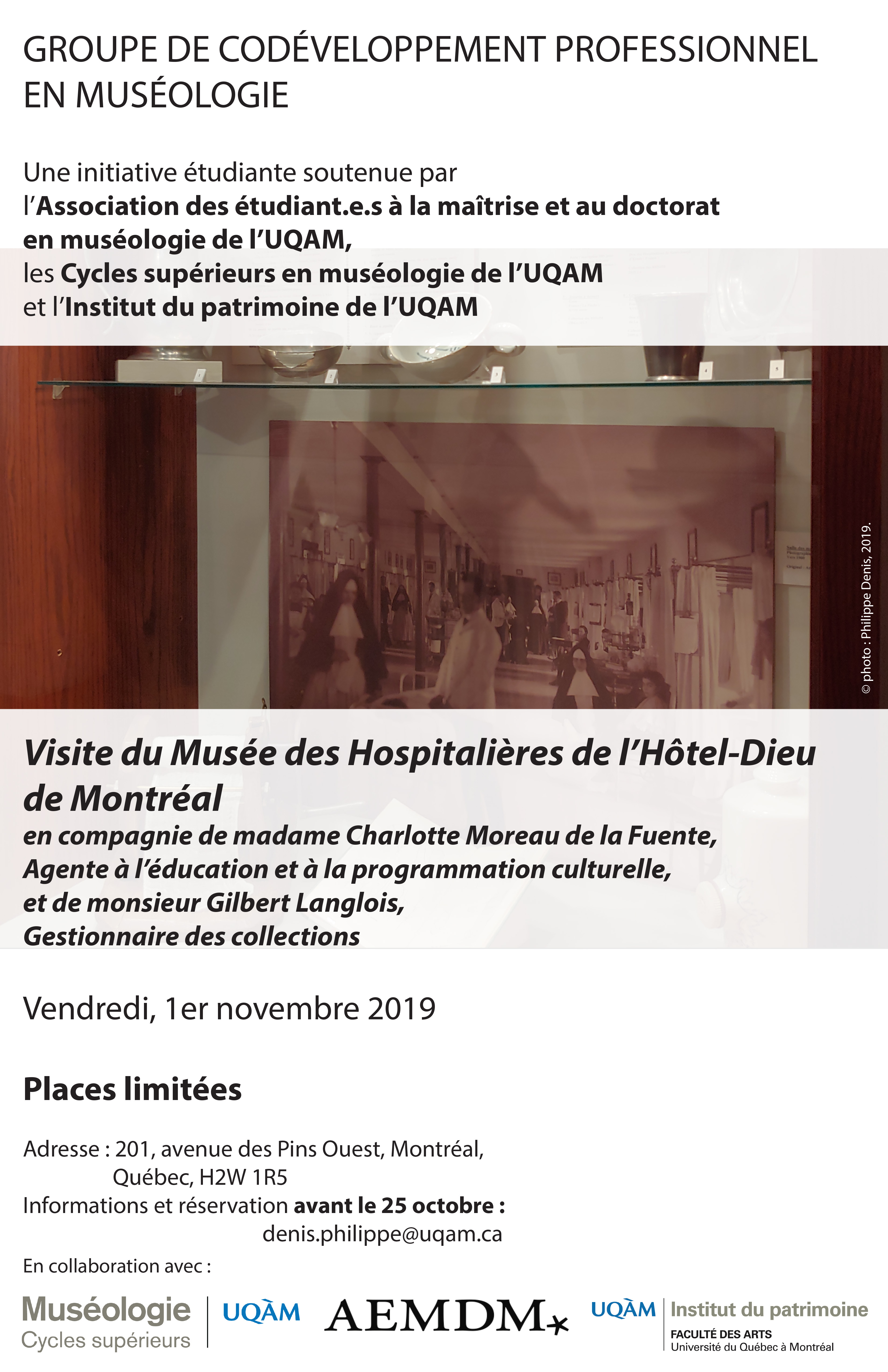 Groupe de codéveloppement professionnel en muséologie / Musée des Hospitalières de l’Hôtel-Dieu de Montréal